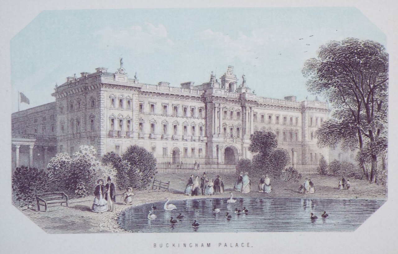 Chromo-lithograph - Buckingham Palace.